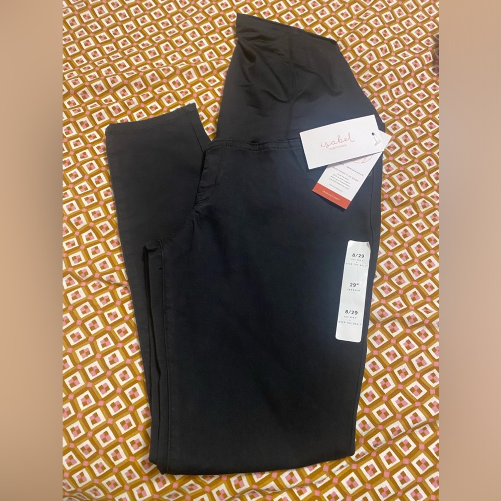 Maternity jeans over the belly